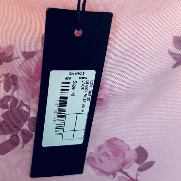 NWT! Coti ‘Bodycon Dress’ In Dusky Rose Lace - Picture 7 of 8
